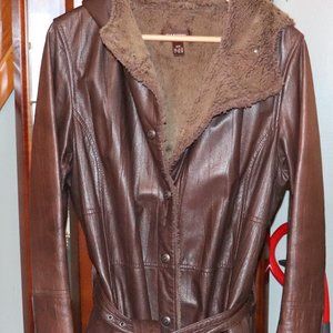 Danier Mid Length Ladies Leather Coat